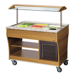 Chariot buffet, froid, 3x1/1 GN - Bartscher