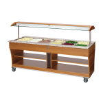 Chariot buffet, chaud, 6x1/1GN - Bartscher