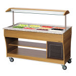 Chariot buffet, froid, 4x1/1 GN - Bartscher