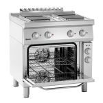 Cuisinière él. 700, B800, 4 PL, EBO - Bartscher
