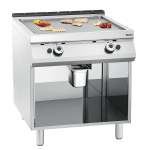 Plaque grill gaz, rainurée, OU - Bartscher