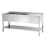 Plonge laverie 700, L1800, 2bass. GA - Bartscher